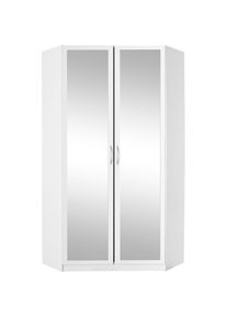 wimex, Eckkleiderschrank &raquo;Bitburg&laquo; mit Spiegel, wei&szlig;, Holzwerkstoff, B/H/T: 95 cm x 198 cm x 58 cm