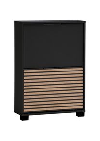 Schildmeyer Armoire &agrave; chaussures &raquo;HANK, 2 Klappen, Breite 59,8 cm, akustik-optik, MADE IN GERMANY&laquo; 1 cuis tlg. un rabat avec aspect plaques 