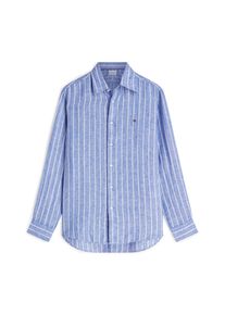 Tommy Hilfiger Hemd 'Regular Fit Textured Stripe Pure' Herren Gr&ouml;&szlig;e L blau / wei&szlig;