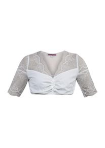 Marjo Blouse folklorique 'Burgheim' Femme blanc cass&eacute; taille 42
