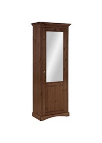 GOODproduct Armoire &agrave; chaussures &raquo;Rustic&laquo; En pin massif, avec miroir, pour env. 16 paires de chaussures