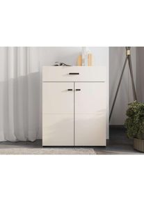 Home Affaire Commode &agrave; chaussures &raquo;Rathlin Schuhschrank, Schuhregal, f&uuml;r ca. 9 Paar Schuhe&laquo; deux &eacute;tag&egrave;res et un tiroir, largeur totale 77 cm