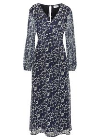 Lascana Kleid Damen Gr&ouml;&szlig;e 36 dunkelblau / schwarz / offwhite Sommerkleid