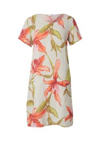 ZABAIONE Kleid 'Ti44naa' Damen Gr&ouml;&szlig;e 44 kitt / gr&uuml;n / orange / altrosa Sommerkleid