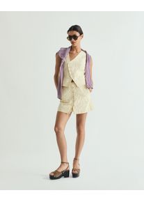 Scalpers Weste 'Vichy Summer' Damen Gr&ouml;&szlig;e XL pastellgelb