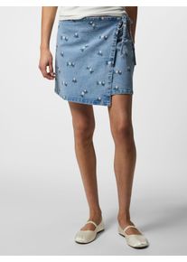 Pieces Rock 'PCFlora' Damen Gr&ouml;&szlig;e 34 blue denim / petrol / rosa / wei&szlig;