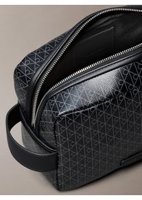 Calvin Klein Kulturtasche 'Coated Emblem Print' Herren Gr&ouml;&szlig;e One Size grau / schwarz