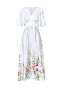 Sisters Point, Femmes Robe 'GISELA', kaki / magenta / ros&eacute; / blanc