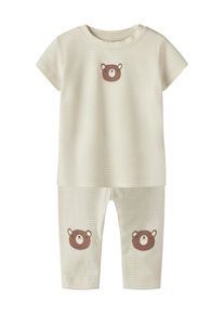 name it Set 'NBNJOPLE' Gr&ouml;&szlig;e 68 braun / wei&szlig; / offwhite