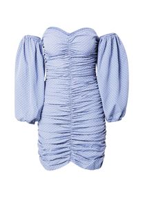 Sel by peppercorn Misspap Kleid 'Polka' Damen Gr&ouml;&szlig;e 44 rauchblau / wei&szlig; Sommerkleid