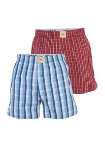 Hollister Boxershorts Herren Gr&ouml;&szlig;e S opal / hellblau / rot / wei&szlig;