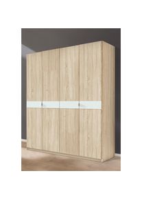 Priess, priess Kleiderschrank &raquo;Dreht&uuml;renschrank Kleiderschrank Schrank Schlafzimmerschrank Madrid&laquo; mit farbiger Glasauflage, erweiterbar mit 