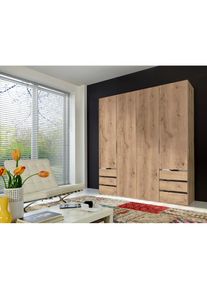 wimex, Kleiderschrank &raquo;Level by fresh to go&laquo; mit Schubladen, plankeneichefarben, B/H/T: 200 cm x 236 cm x 58 cm