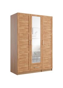 Goodproduct, GOODproduct Kleiderschrank &raquo;Sabrina, nat&uuml;rlicher Landhausstil, mit Innenausstattung&laquo; Spiegel und Schubladen, teilmassiv,Buche oder Eiche,