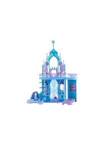 Disney Frozen, Puppenhaus &raquo;Frozen Puppenhaus Elsa Ice Castle Playset&laquo; Elsas Eispalast mit Olaf, 5 Spielbereichen und 21 Zubeh&ouml;rteilen, blau, 