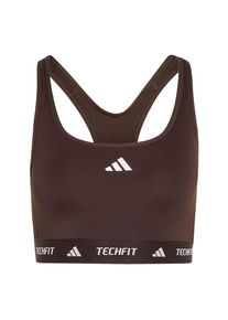 adidas Performance, Femmes Soutien-gorge de sport 'TECHFIT', chocolat / blanc