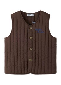 name it Weste 'NMMLEON' M&auml;dchen Gr&ouml;&szlig;e 86 royalblau / schoko / wei&szlig;