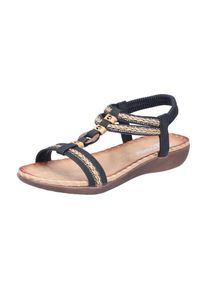 Rieker, Femmes Sandales, beige / noir