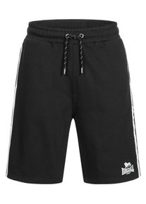 Lonsdale, Hommes Pantalon de sport 'Craigston', noir / blanc