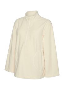 MAMALICIOUS Umstand Fleecejacke 'MLMILLE' Damen Gr&ouml;&szlig;e L wei&szlig;