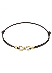 Elli, Femmes Bracelet 'Infinity', or / noir