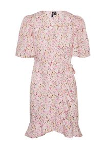 V&eacute;ro Moda VERO MODA, Femmes Robe 'Emma', bleu-gris / fuchsia / rose / noir
