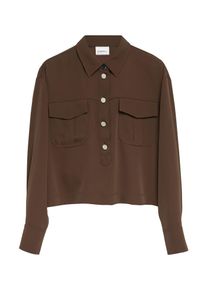 comma, COMMA Bluse Damen Gr&ouml;&szlig;e XXXL dunkelbraun