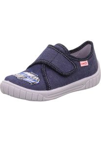 Superfit Hausschuh 'Bill' Jungen Gr&ouml;&szlig;e 34 marine / hellblau / wei&szlig;