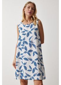 Happiness İstanbul, Femmes Robe, bleu marine / blanc