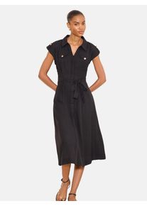 Lipsy Blusenkleid Damen Gr&ouml;&szlig;e 38 schwarz Sommerkleid