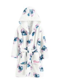 Cool Club Bademantel 'LILO&STITCH' M&auml;dchen Gr&ouml;&szlig;e 110/116 blau / rosa / wei&szlig;