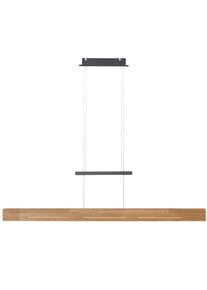 Waldwelt Led-H&auml;ngeleuchte , Holz , Eiche , massiv , l&auml;nglich , warmweiss, kaltweiss, tageslichtweiss , 9x150x120 cm , 3 Helligkeitsstufen , Lampen & Leuchten, Innenbeleuchtung, H&auml;ngelampen, Pendelleuchten