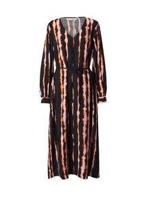 Msch Copenhagen Kleid Damen Gr&ouml;&szlig;e 40 hellorange / schwarz / wei&szlig; Sommerkleid