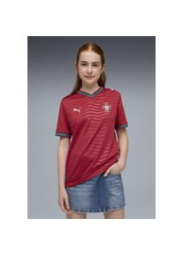 Puma, Unisex, PUMA Fussballtrikot &raquo;FPF HOME JERSEY REPLICA JR&laquo; f&uuml;r Jugendliche, Fussball, Kurzarm, sportlicher Stil, Regular Fit, club rot, gr&uuml;n 