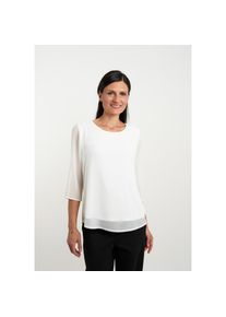 Seidel Moden, Unisex, Chiffonbluse MADE IN GERMANY, sanftes wei&szlig;, 34, Bluse von Seidel Moden
