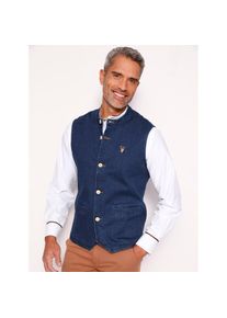 CLASSIC, Unisex, Trachtenweste, dunkelblau, 50, Kontrast-Stickerei