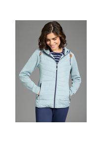Kangaroos, Unisex, Kangaroos Hybridjacke mit Kapuze &Uuml;bergangsjacke mit Kapuze Reissverschlusstaschen, grau, blau, 44, Hybridjacke von Kangaroos f&uuml;r 