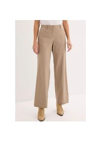 bonprix, Unisex, bonprix Leinenhose aus Leinen-Baumwoll-Mix, Loose Fit, komfortable Leibh&ouml;he, taupe, 50, N-Gr, Leinenhose mit lockerer Passform f&uuml;r 
