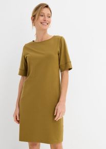 Shirtkleid aus elastischem Baumwoll-Mix in gr&uuml;n, Gr&ouml;sse 36/38 (S), 95% Baumwolle, bonprix