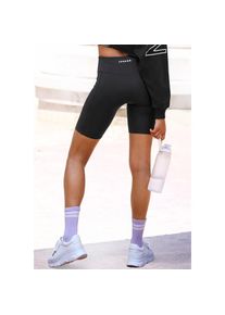 Copenhagen Studios, Unisex, Radlerhose mit breitem B&uuml;ndchen, schwarz, XS (32/34), N-Gr, Performance Radlerhose mit breitem Bund