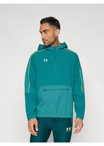 Under Armour Sportjacke 'Challenger' Herren Gr&ouml;&szlig;e M petrol / grasgr&uuml;n / wei&szlig;