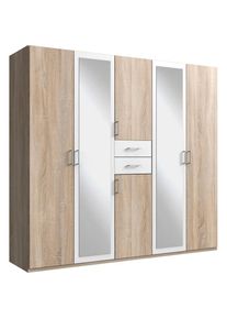 wimex, Kleiderschrank &raquo;Diver Dreht&uuml;renschrank mit Spiegel, in der Breite: 225cm&laquo; Bestseller Schlafzimmerschrank wahlweise 3 Innenausstattungen, 