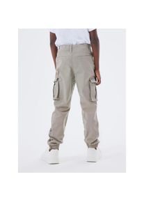 name it, Unisex, Cargohose &raquo;NKMRYAN &ndash; f&uuml;r Unisex mit verstellbarem Bund und Stretchkomfort&laquo; unifarben, casual, regular fit, Twill, elephant skin, 170,