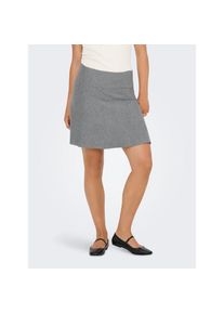 Only, Unisex, Only Minirock &raquo;ONLMELLII SHORT SKIRT KNT&laquo; Viskosemischung, medium grau melange, L (40), Minirock von Only
