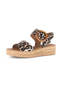 Gabor, Femmes Sandales, beige / marron / noir