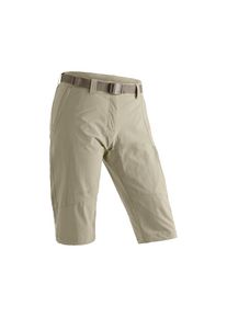 Maier Sports, Unisex, Caprihose &raquo;Kluane&laquo; Unisex Shorts, kurze Wanderhose, Outdoorhose mit 2 Taschen, Regular Fit, hellbraun, 38, Normalgr&ouml;ssen, 
