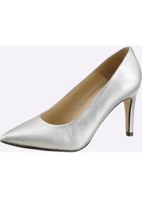 Heine, Unisex, Heine Pumps, silberfarben, 35, Made in Spain