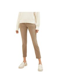 Tom Tailor, Unisex, Tom Tailor 7/8-Hose &raquo;Tom Tailor Tapered&laquo; mit Bindeband am B&uuml;ndchen, schwarz sepia, 44, L&auml;nge 28, Trousers von Tom Tailor