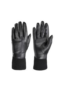 Pearlwood, Unisex, Pearlwood Lederhandschuhe &raquo;LUNA&laquo; weiches Fleecefutter, Strickb&uuml;ndchen, schwarz, 7, Unisexhandschuhe von Pearlwood