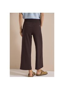 Cecil, Unisex, 7/8-Hose &raquo;Style Neele&laquo; Seersucker-Qualit&auml;t, Elastikbund, weites Bein, braun cacao (l&auml;nge 26), M (40), L&auml;nge 26, Weite Hose f&uuml;r Unisex 